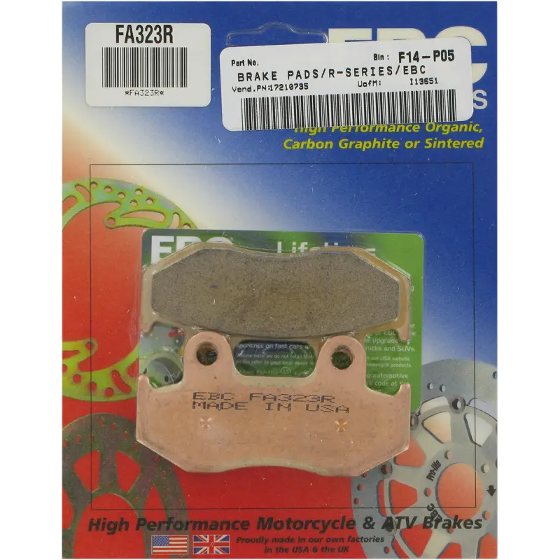 Ebc “R“ Long Life Sintered Brake Pad 2