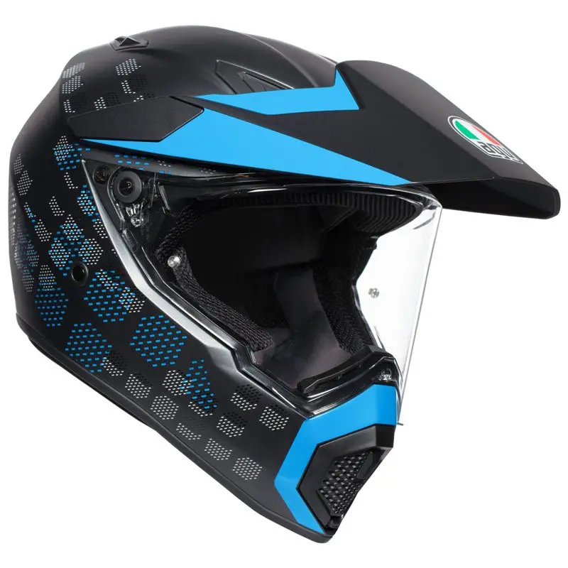 Agv Ax-9 Helmet Antartica Matte Black/Cyan (2Xl) 1