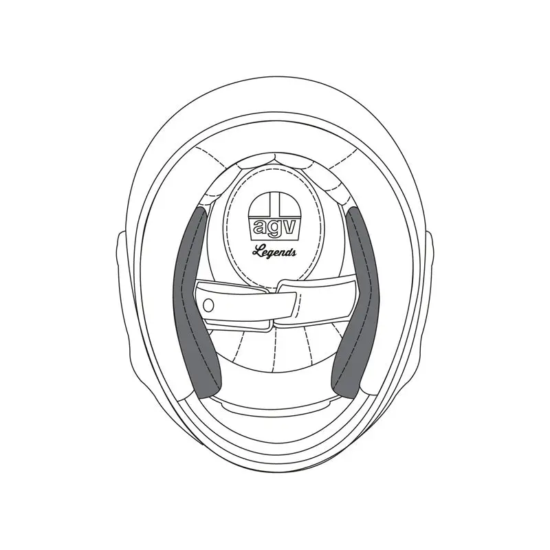 Agv Cheek Pads Premium S X3000 (20Kit00117001) 1
