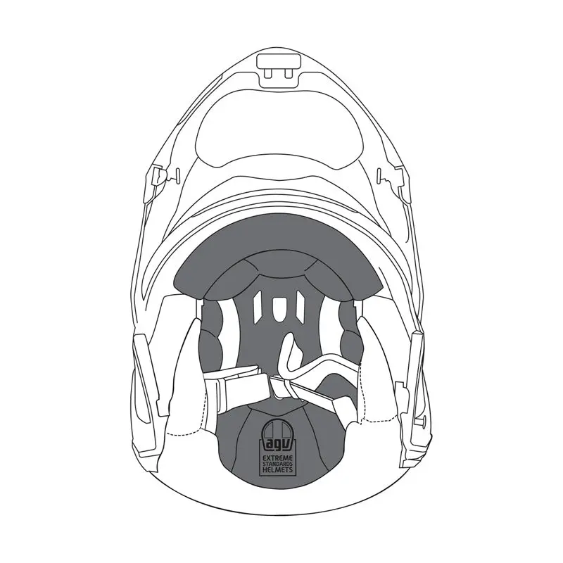 Agv Double Face Removable Top Liner L Sportmod 1