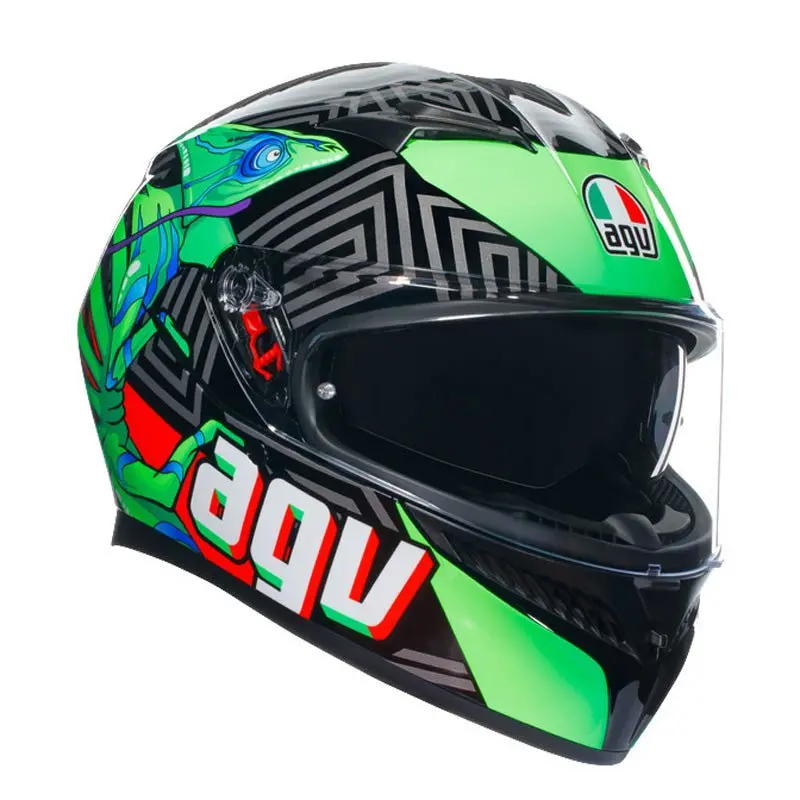 Agv K3 Kamaleon Black/Red/Green 1
