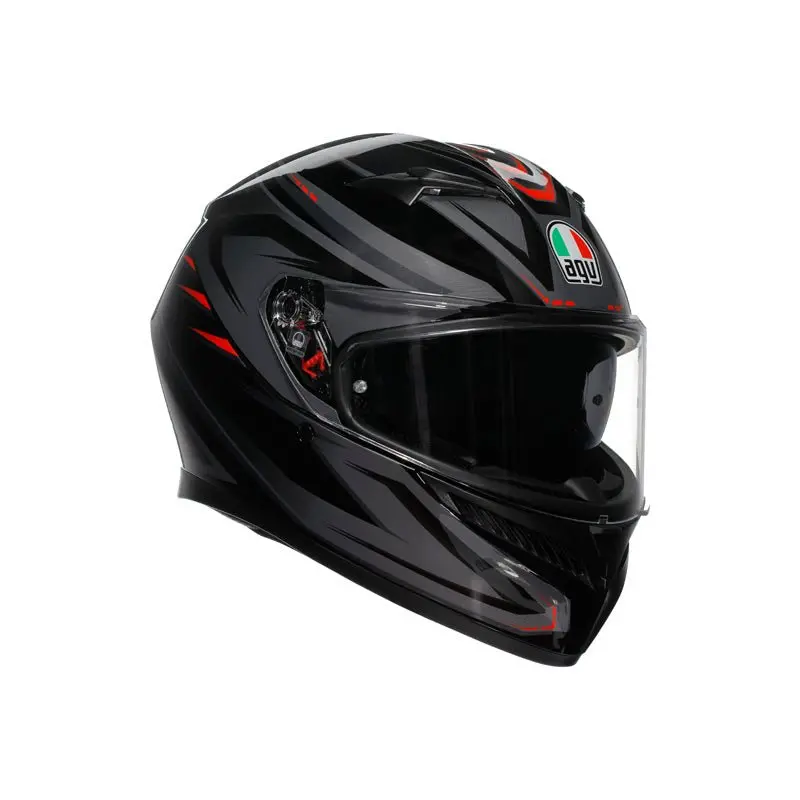 AGV K3 SYTH Helmet – Matte Black & Red (Extra Small)