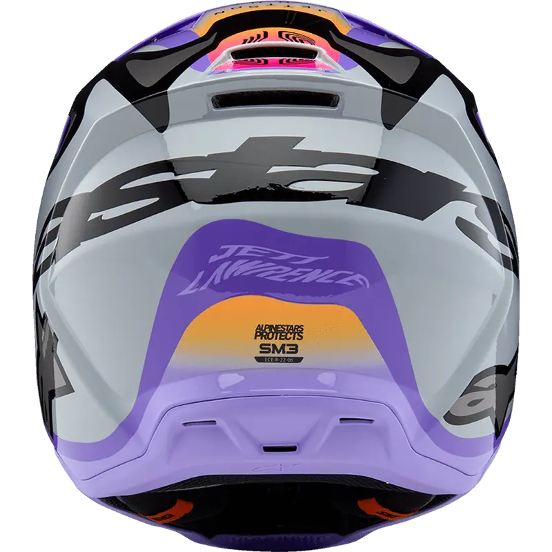 Alpinestars Helmet Yth Sm3 Jettson Gray/Pur/Blk Ys 1