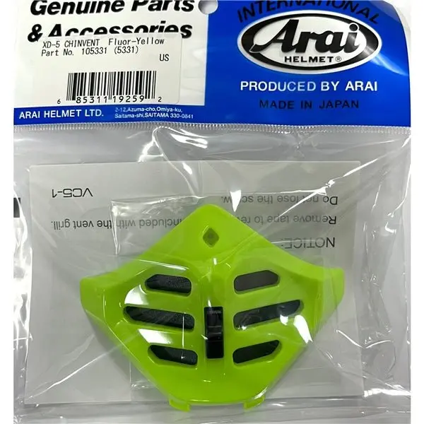 Arai Chin Vent Xd-5 Fluor Ye 1
