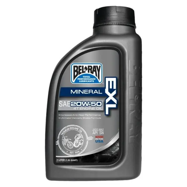 Bel-Ray Mineral Exl 4T Engine Oil 20W50 (1L) 1