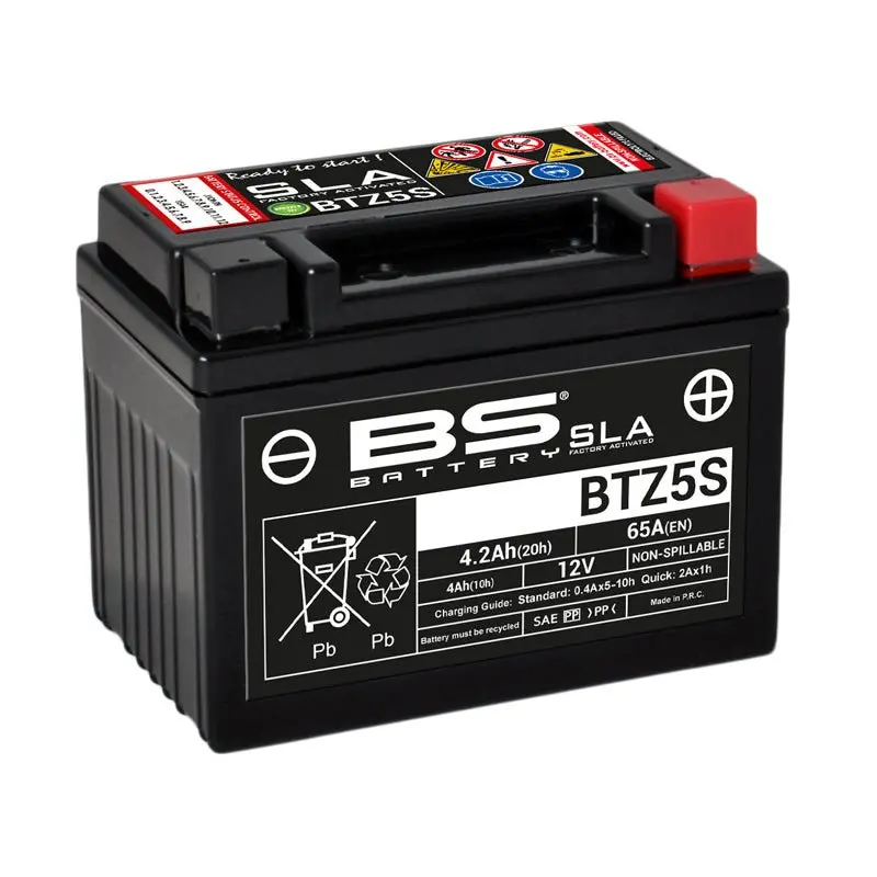 Bs Battery Btz5s Sla, Factory Activited 12V Battery 1