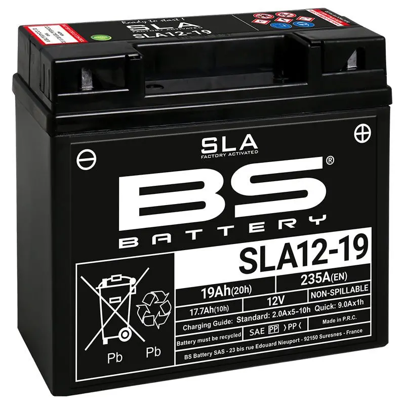 Bs Battery Sla12-19 Factory Activated 12V Battery 1