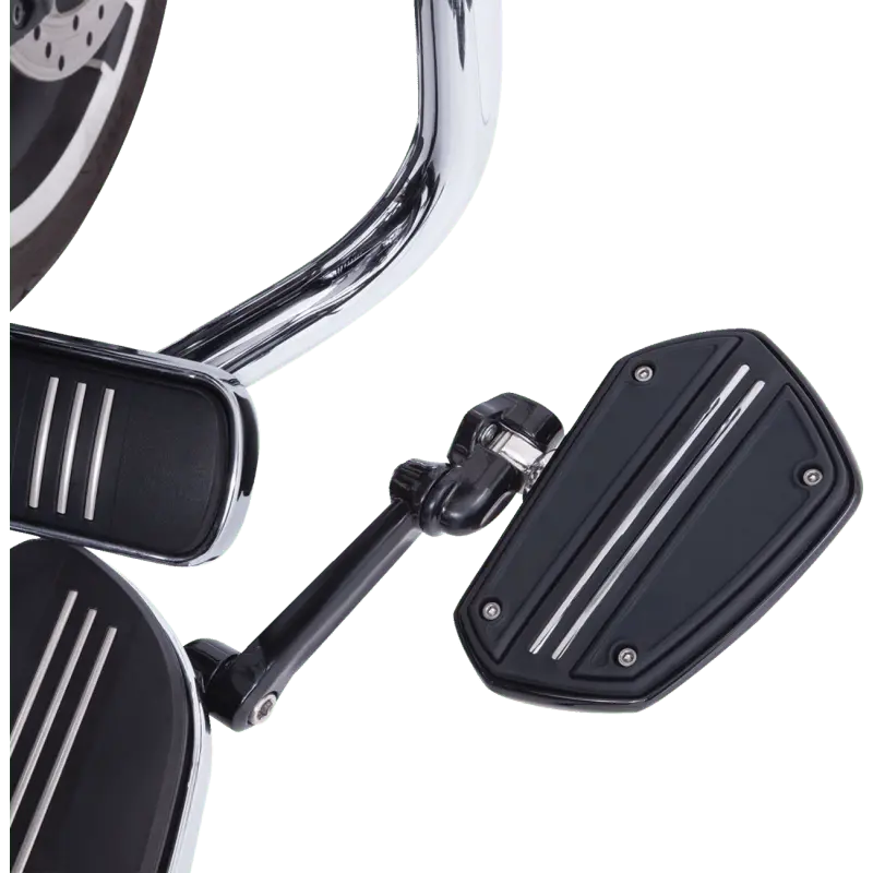 Ciro Twin Rail Floorboards With Out Adapters, Chrome 1