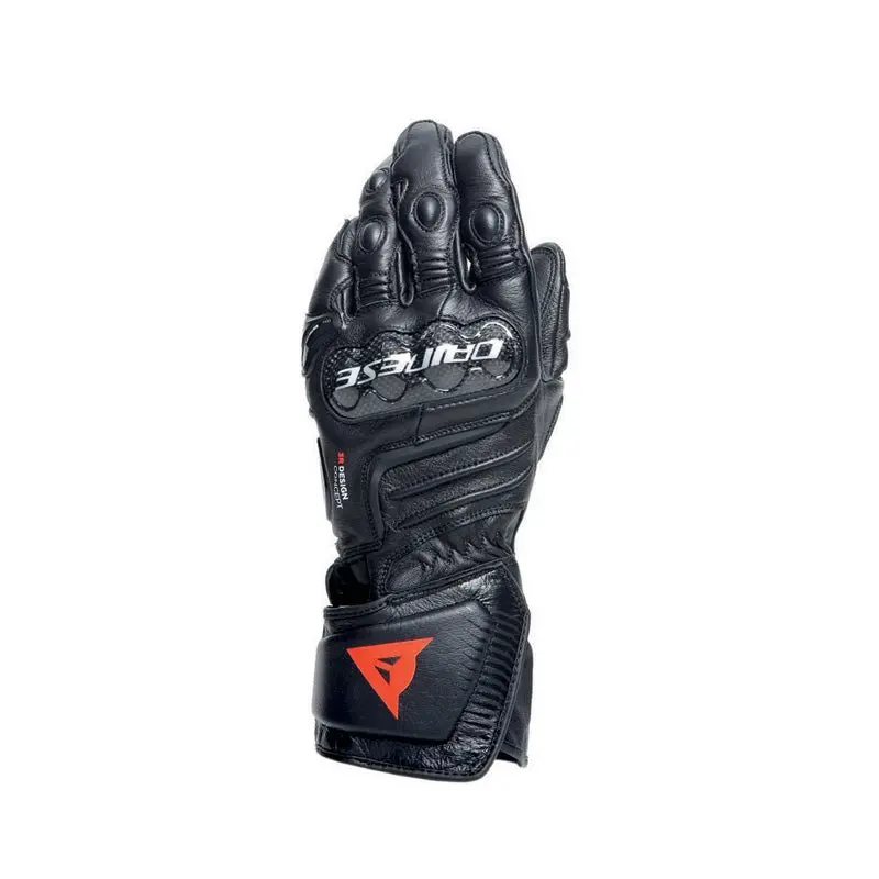 Dainese Carbon 4 Long Leather Gloves Black/Fluo-Red/White (3Xl) 1