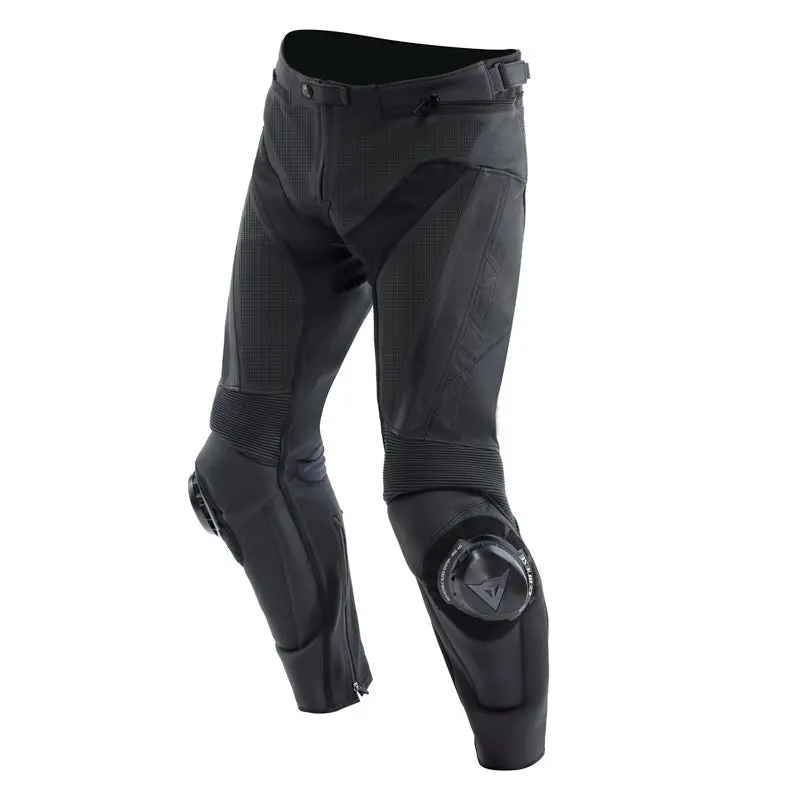 Dainese Delta 4 Leather Pants Perf. Black/Black (56) 1