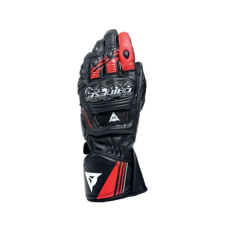Dainese Druid 4 Leather Gloves Black/Red/White (3Xl) 1