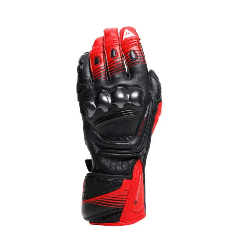 Dainese Fiero Metal Gloves Black/Red Lava/White Xs 1