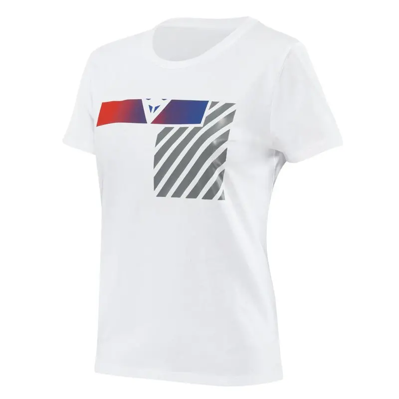 Dainese Illusion Lady T-Shirt White/Grey/Red (2Xl) 1