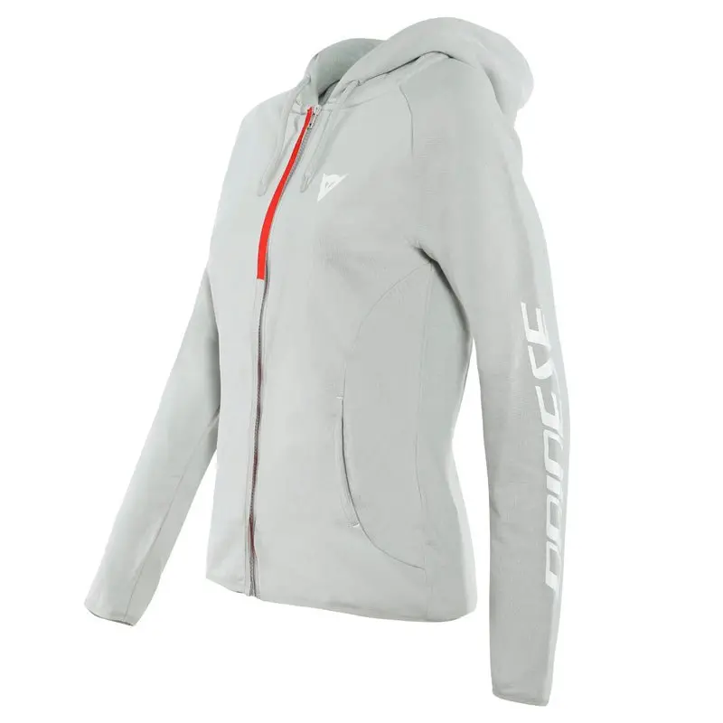 Dainese Paddock Lady Full Zip Hoodie Glacier-Gray/White (L) 1