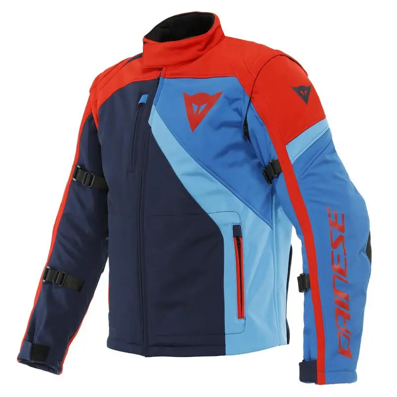 Dainese Ranch Tex Jacket Black Iris/Lava Red/Light Blue (64) 1
