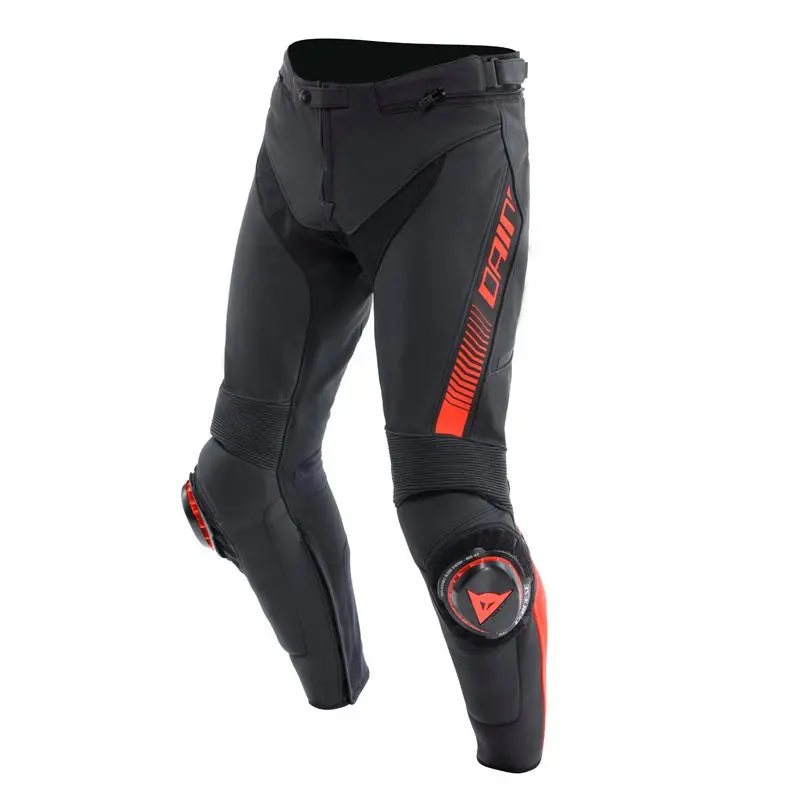 Dainese Super Speed Leather Pants Black/Red-Fluo (60) 1