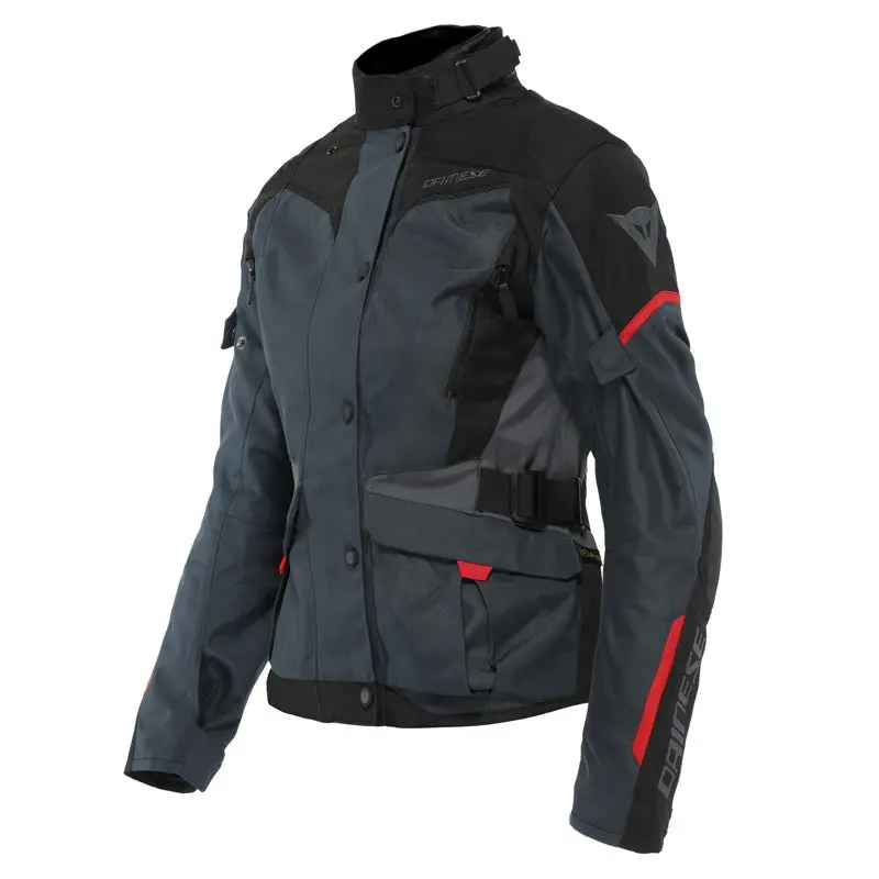 Dainese Tempest 3 D-Dry Lady Jacket Ebony/Black/Lava-Red (54) 2