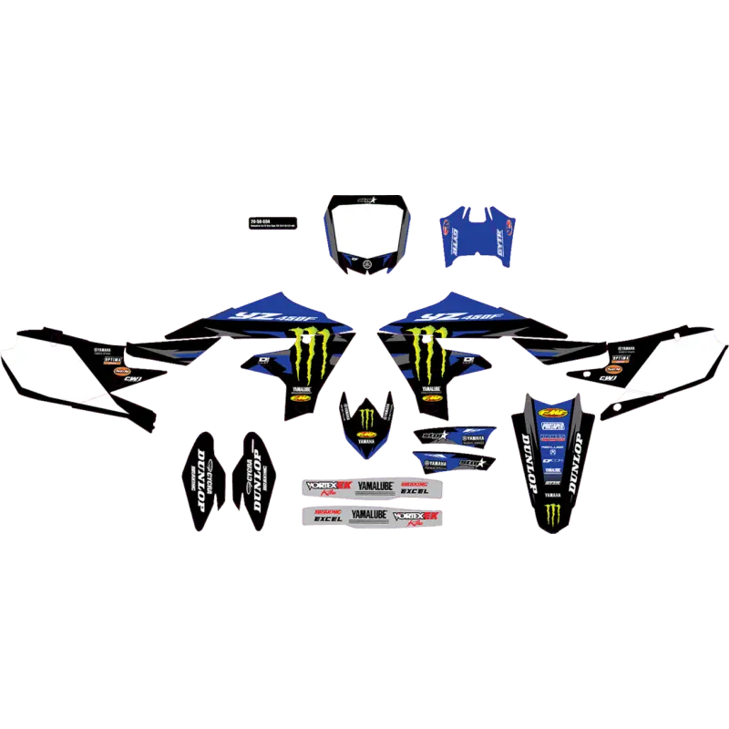 D'cor Visuals Cmplt Kit 23.5/24 Monster Star Yam Yz 450 (18-22) Bg 1