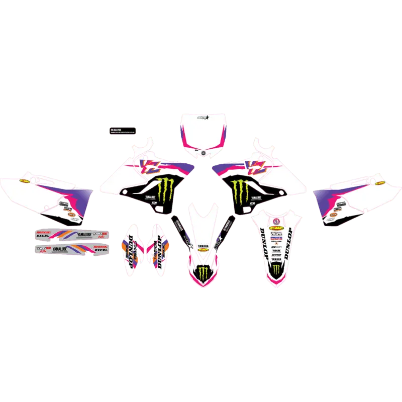 D'cor Visuals Cmplt Kit 93 Mey Retro Star Yz 125/250 (15-21) Bg 1