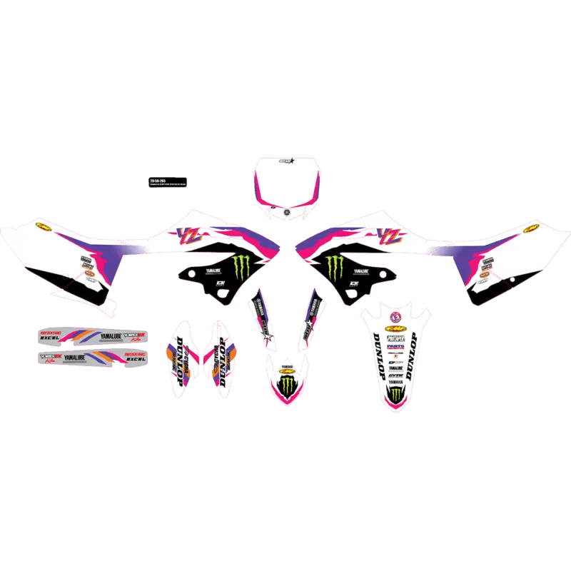 D'cor Visuals Cmplt Kit 93 Mey Retro Star Yz 125/250 (22-24) Bg 1