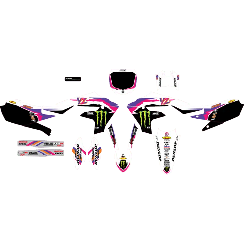 D'cor Visuals Cmplt Kit 93 Mey Retro Star Yzf 250 (19-23) Bg 1