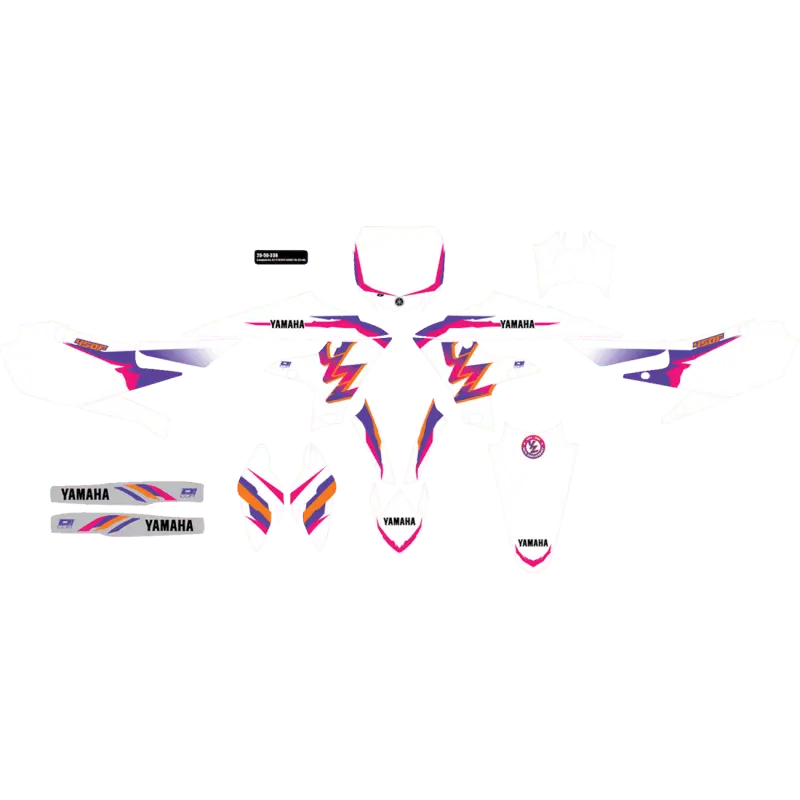 D'cor Visuals Cmplt Kit 93 Yz Retro Yz 450 (18-22) Bg 1