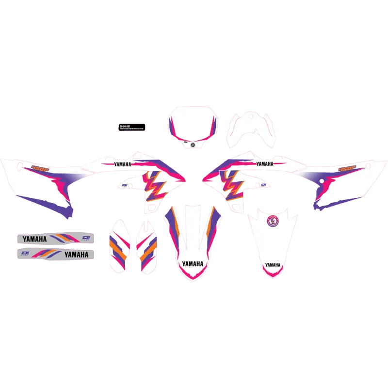 D'cor Visuals Cmplt Kit 93 Yz Retro Yz 450 (23-24) Bg 1
