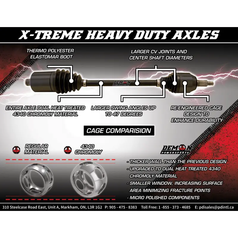 Demon Atv/Utv Axle Polaris 1