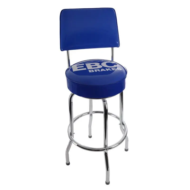 Ebc Blue Bar Stools With White Logo 1