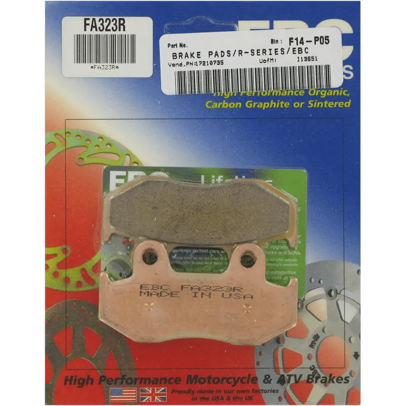 Ebc “R“ Long Life Sintered Brake Pad 1