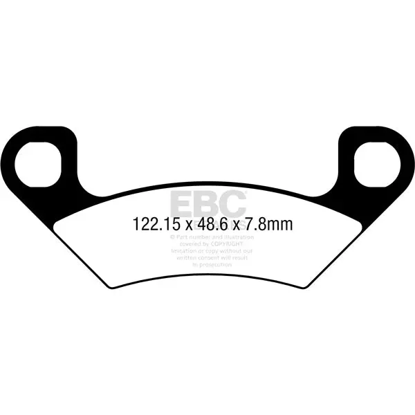 Ebc “R“ Long Life Sintered Brake Pad 1