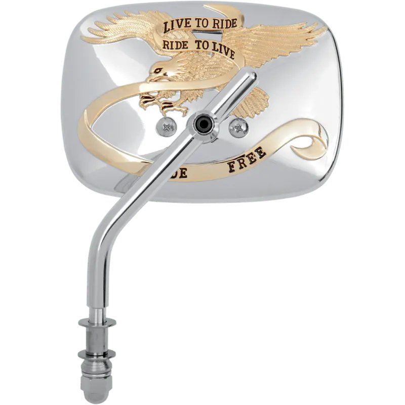 Emgo Live To Ride Mirror Rf L C/G Har (Chrome/Gold) 1