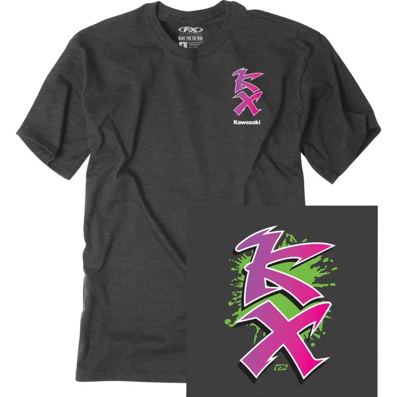 Factory Effex Tee Kawasaki Retro Kx Hthr 1