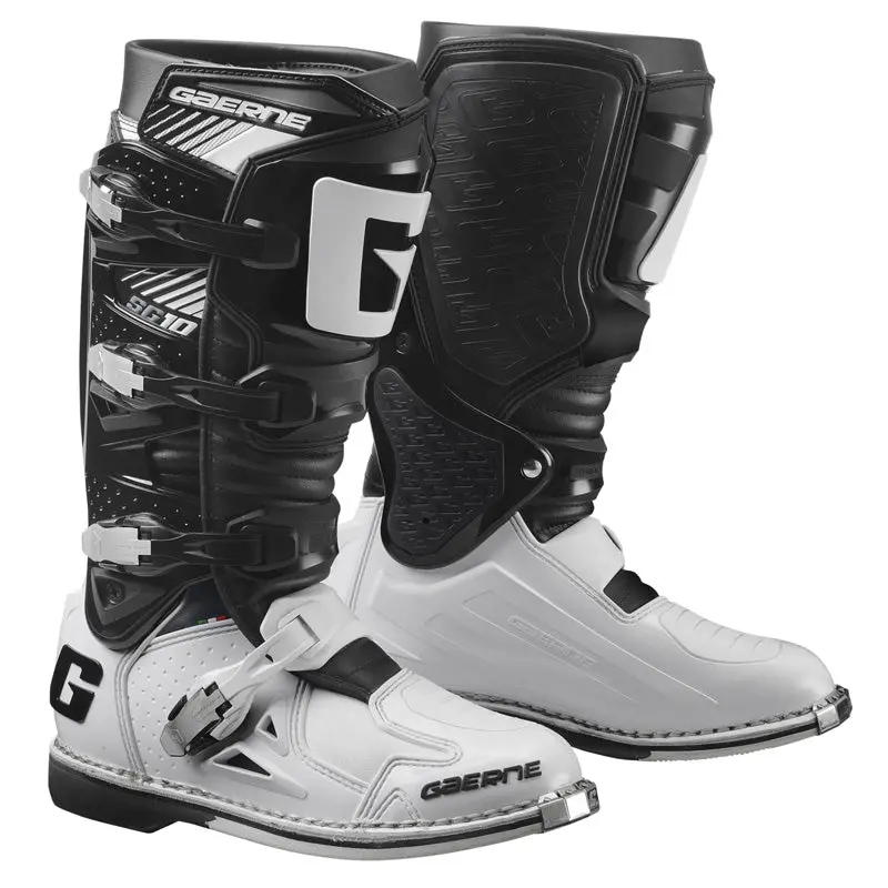 Gaerne Mx Sg-10/Black/White Size: 44.5 1