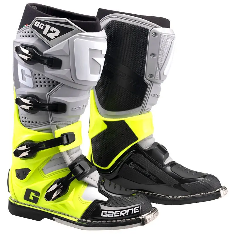 Gaerne Sg-12 Mx Boots Grey/Fluo Yellow/Black (46) 1