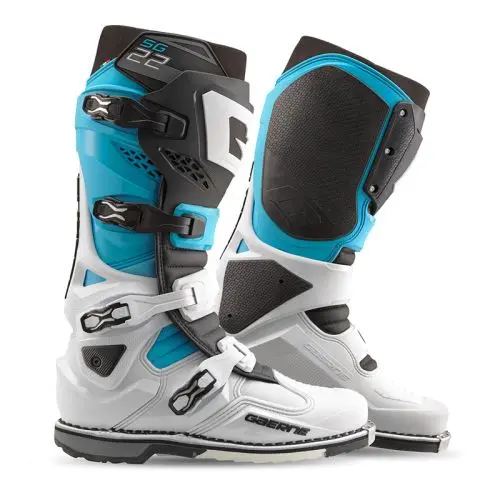 Gaerne Sg-22 Mx Boots White/Black/Light Blue 1