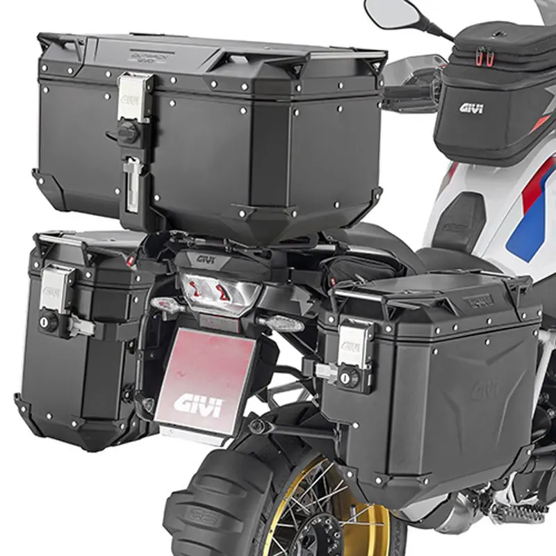 Givi 58L Trekker Outback Evo Obke58b Top Aluminium Black 1