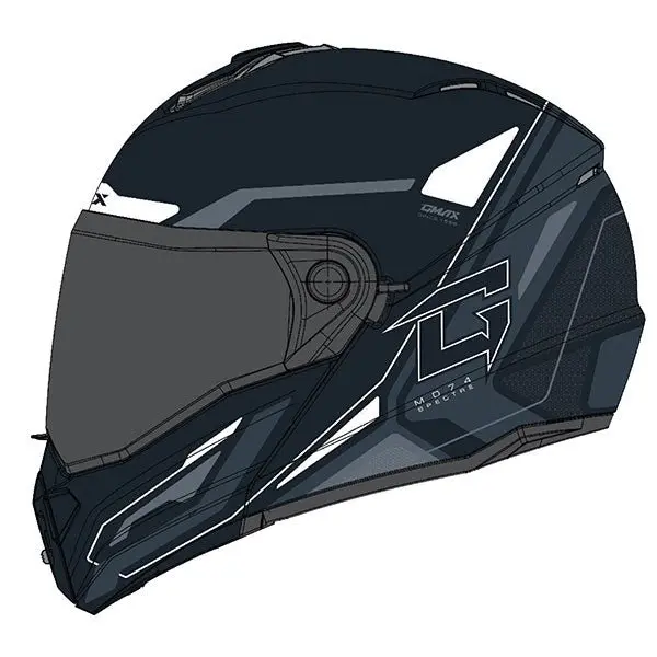 GMAX MD74 Spectre Full-Face Motorcycle Helmet - Image 4