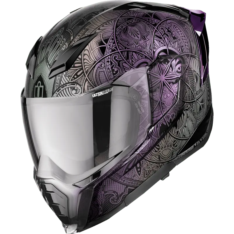 ICON Ultraflite Helmet – Opal Mandala Design