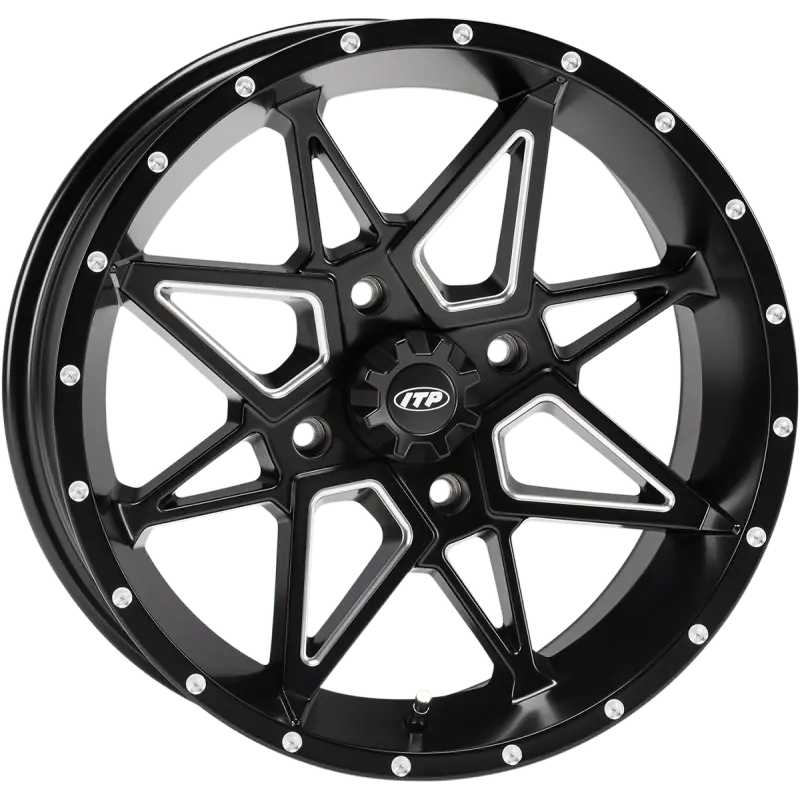 Itp 14X7 4/110 5+2 Matte Bk With Milled Wheel 1