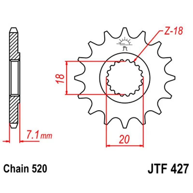 Jt Sprocket Front 520 11T 1