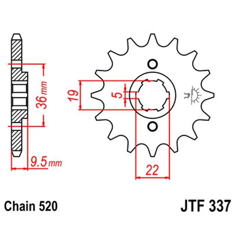 Jt Sprocket Front 520 12T 1