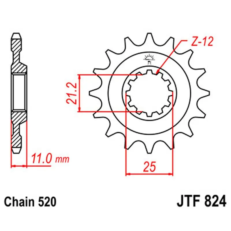 Jt Sprocket Front 520 12T 1