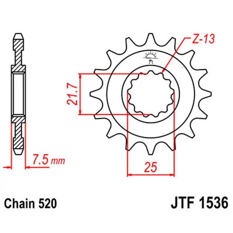 Jt Sprocket Front 520 14T 1