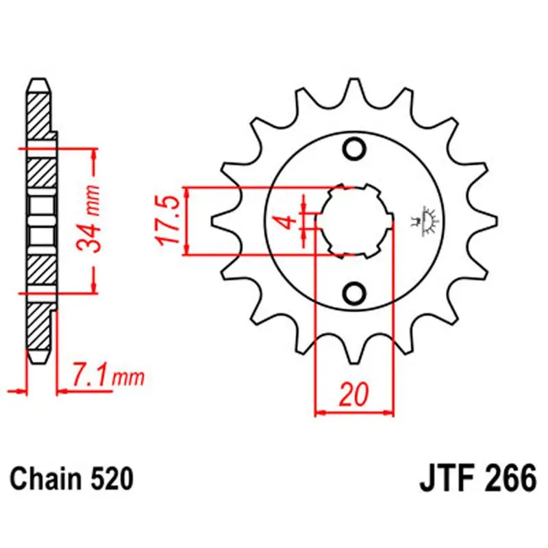 Jt Sprocket Front 520 14T 1