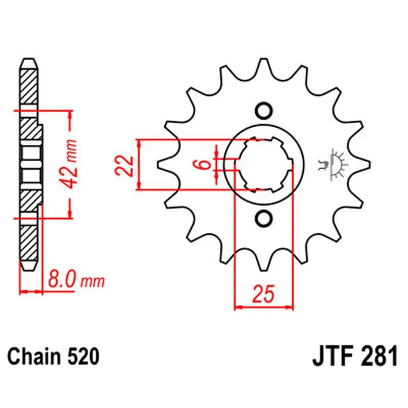 Jt Sprocket Front 520 14T 1