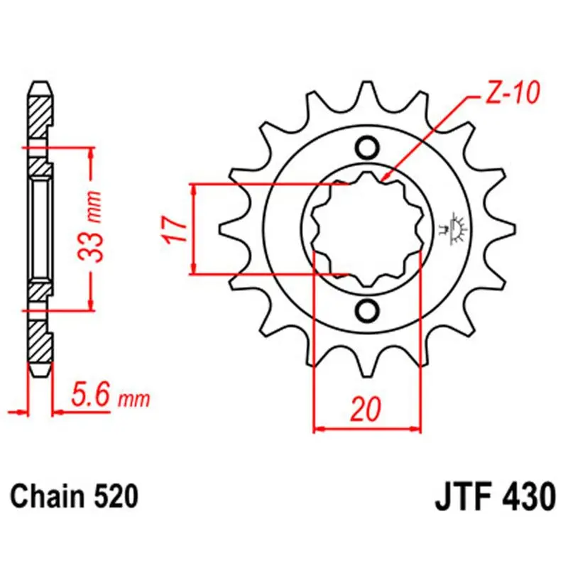 Jt Sprocket Front 520 14T 1