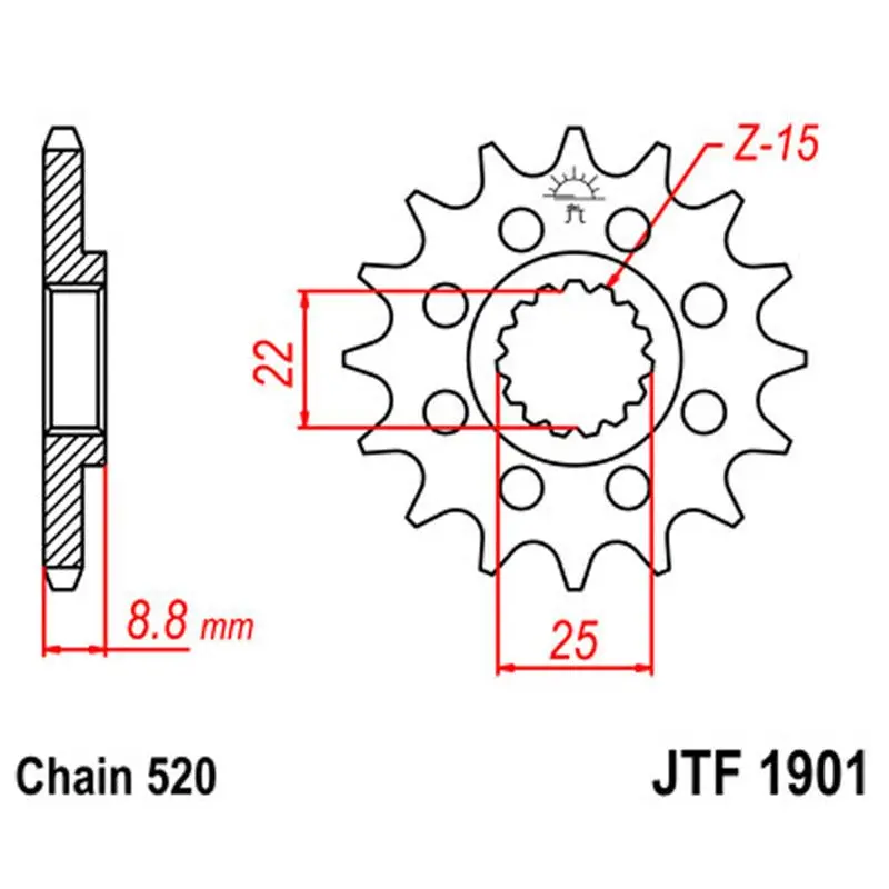 Jt Sprocket Front 520 15T 1