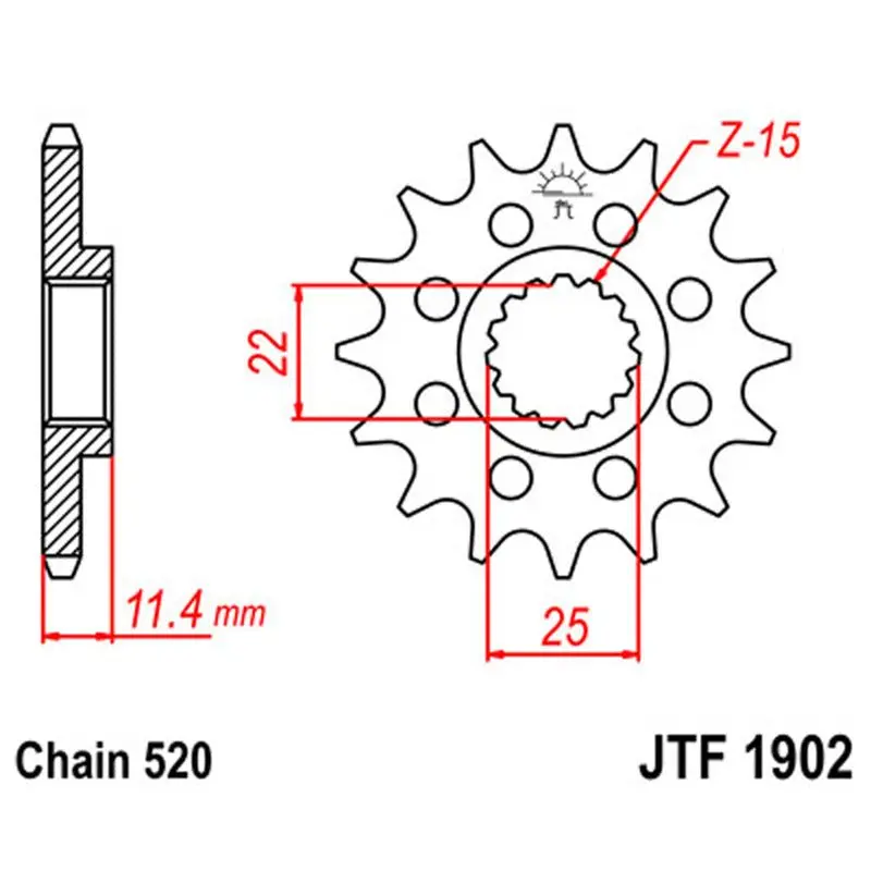 Jt Sprocket Front 520 15T 1