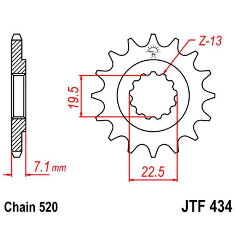 Jt Sprocket Front 520 15T 1